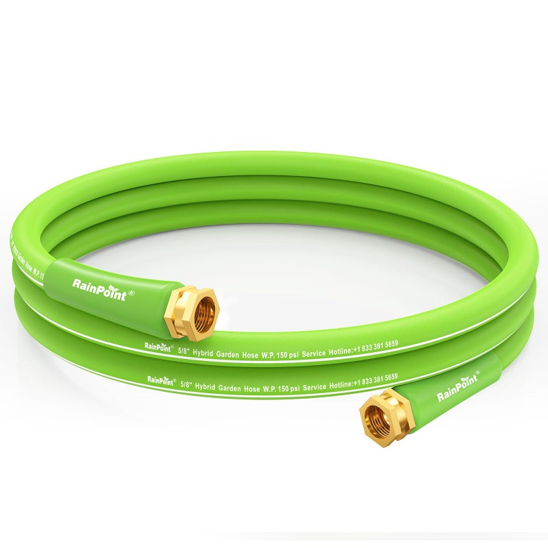 RAINPOINT Leader Garden Hose 10ft - Lightweight Water Hose with Swivel Handle - Flexible with Female to Female Fittings